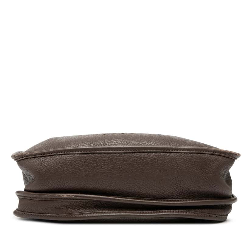 Hermès Clemence Evelyne III PM Brown Leather Very good condition - Inside View