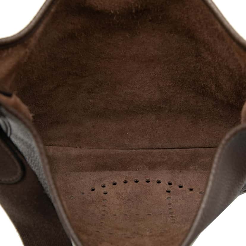 Hermès Clemence Evelyne III PM Brown Leather Very good condition - Model View