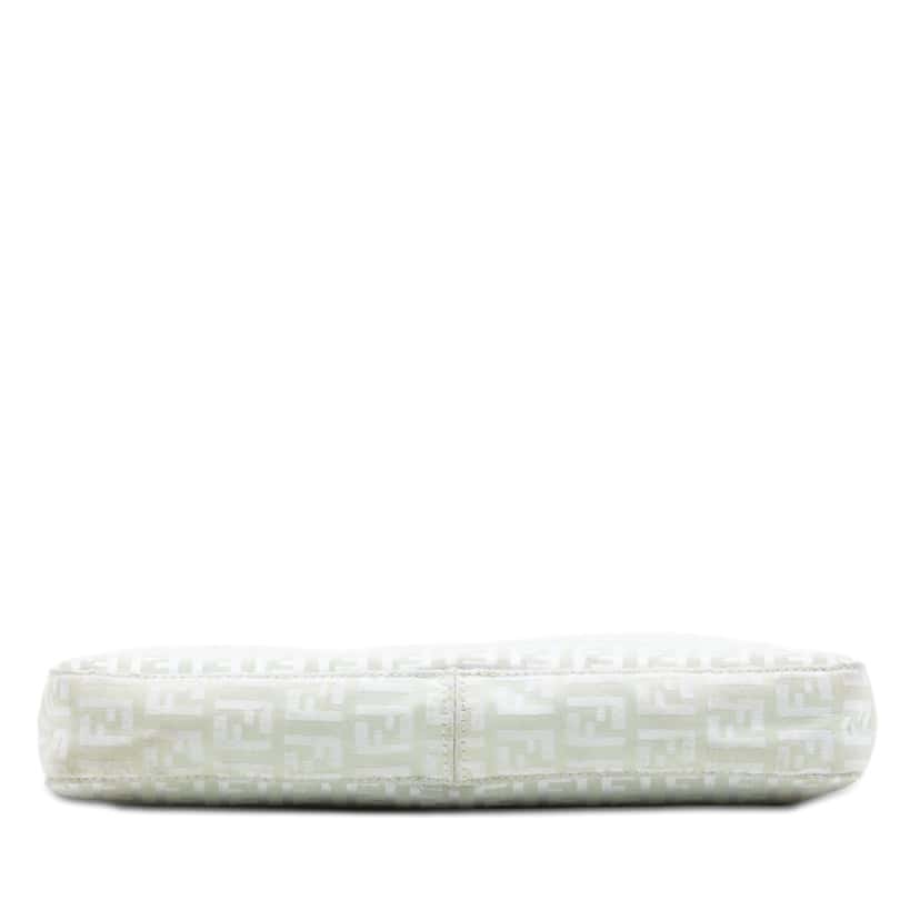 Fendi Zucchino Canvas Pochette White Very good condition - Inside View