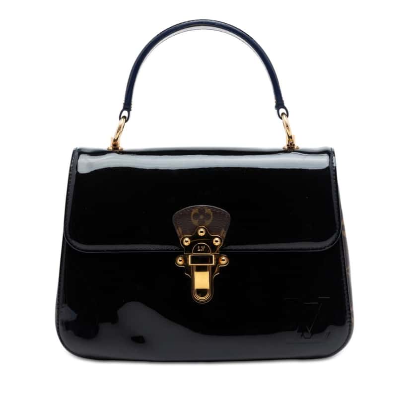 Louis Vuitton Vernis Cherrywood PM Black Leather Very good condition - Front View