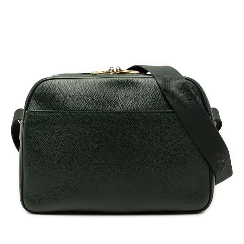 Louis Vuitton Taiga Reporter PM Green Leather Very good condition - Front View