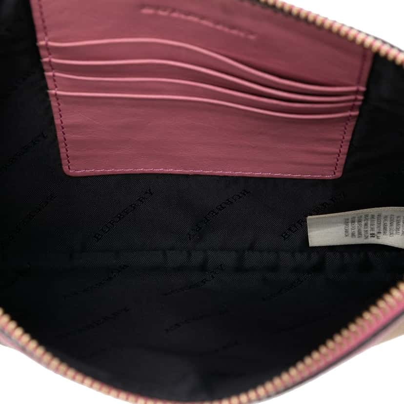 Burberry House Check Canvas Derby Peyton Crossbody Brown Very good condition - Model View