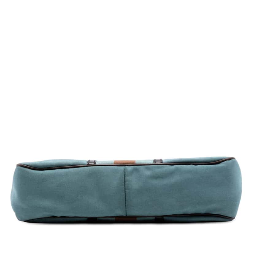 Gucci Canvas Web Shoulder Bag Blue Very good condition - Inside View