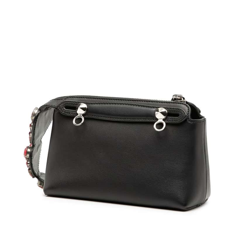 Fendi Mini Leather By The Way Satchel Black Leather Very good condition - Back View