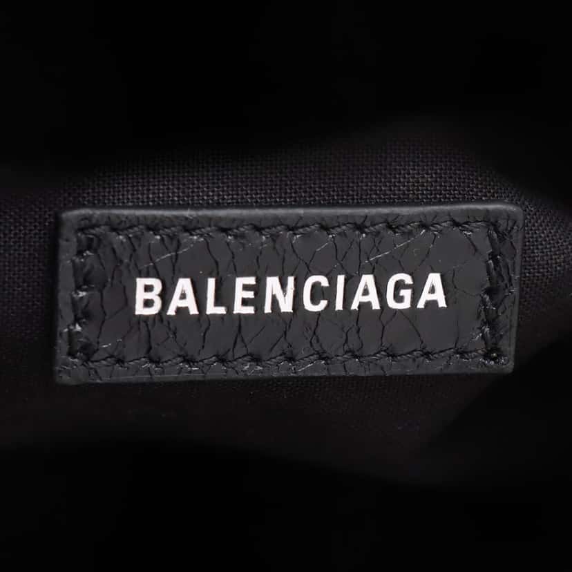 Balenciaga Lambskin Motocross Le Cagole Cylinder Crossbody Black Leather Very good condition - Box View