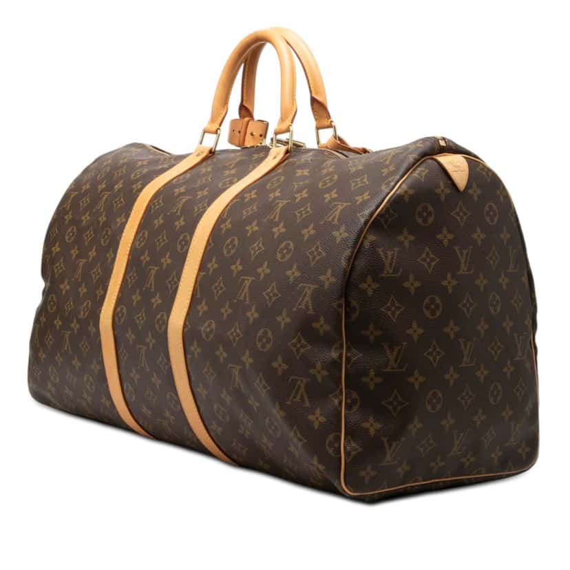 Louis Vuitton Monogram Keepall 55 Brown Very good condition - Back View