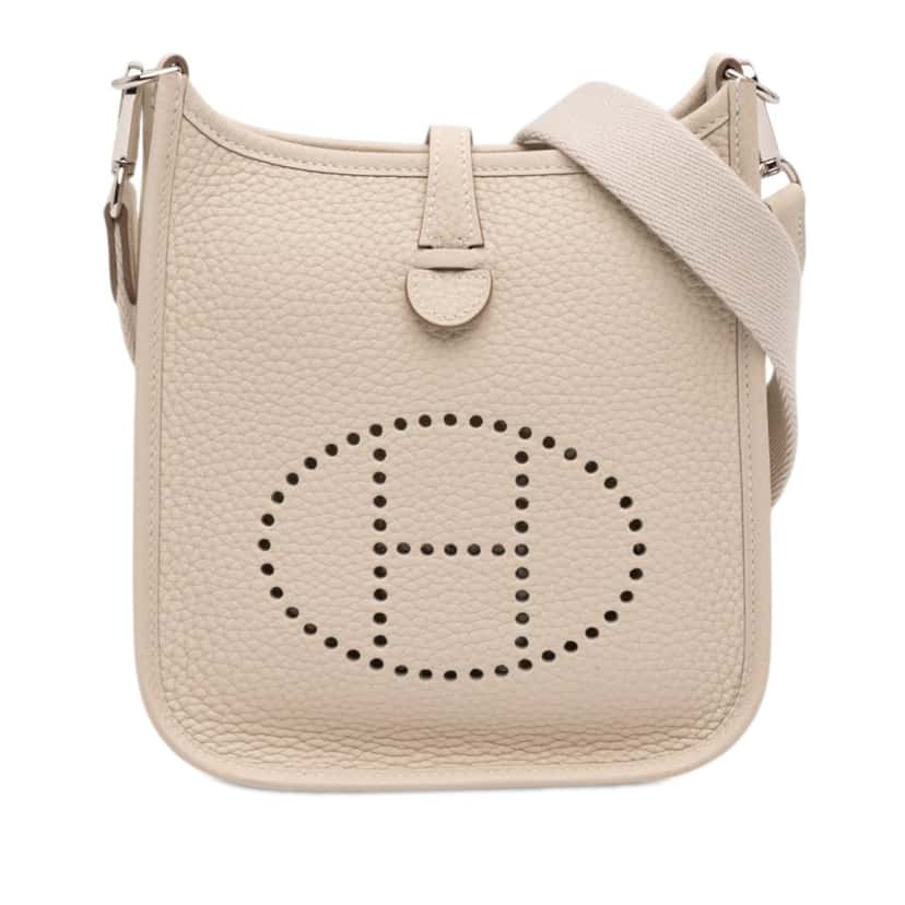 Hermès Clemence Evelyne 16 Amazone White Leather Never worn - Front View