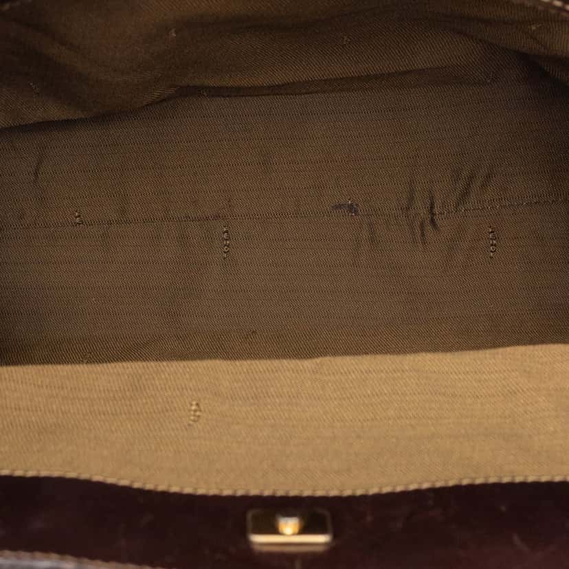 Fendi Zucca Canvas Twins Tote Brown Very good condition - Model View