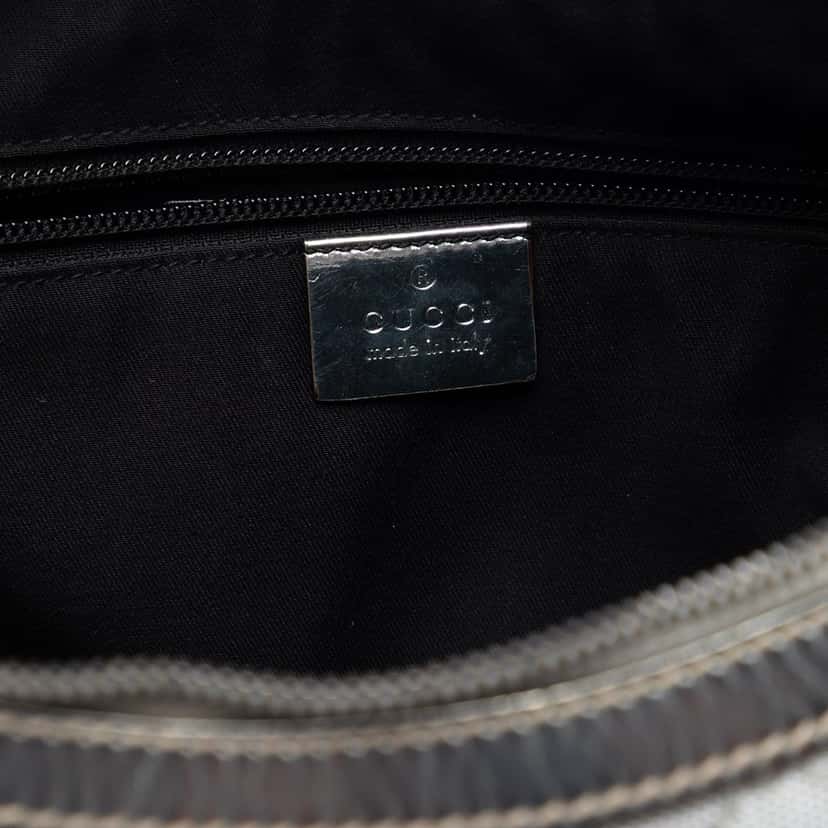 Gucci GG Imprime Web Crossbody Silver Very good condition - Box View