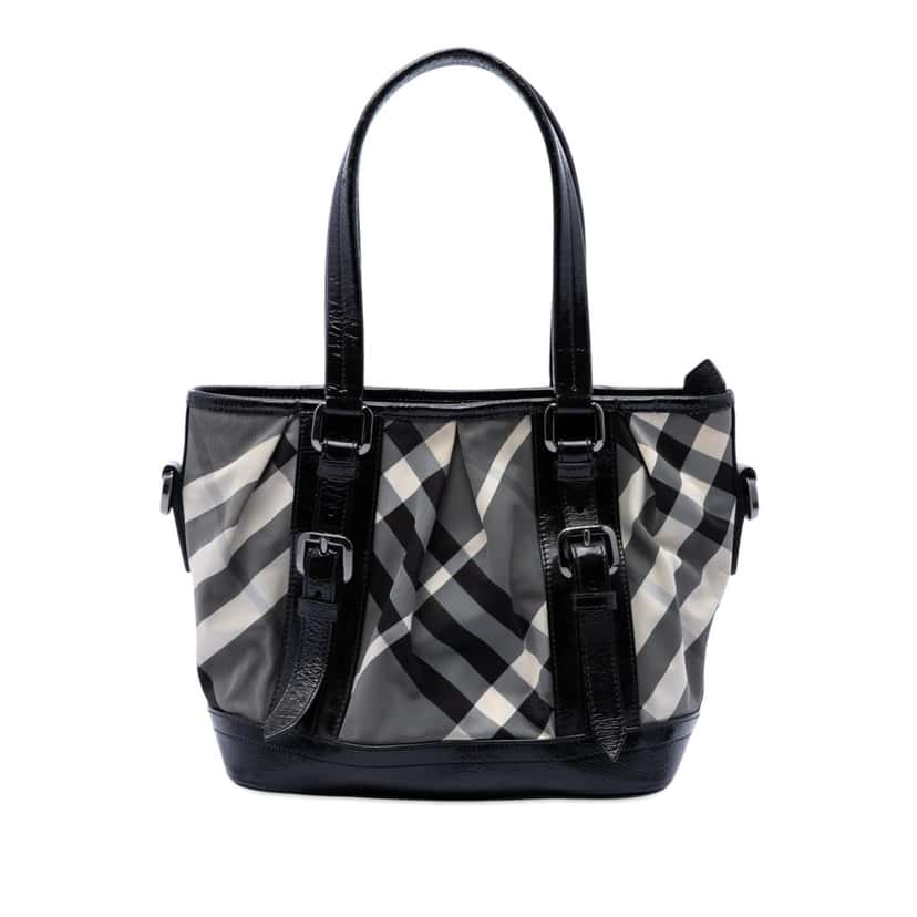 Burberry Beat Check Nylon Lowry Satchel Other Very good condition - Front View