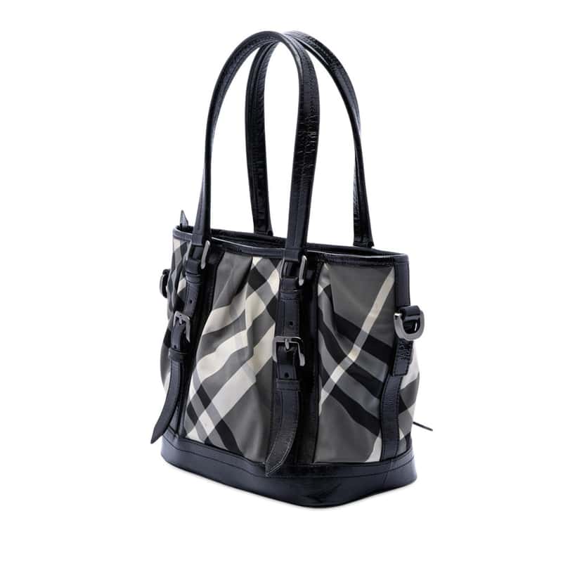 Burberry Beat Check Nylon Lowry Satchel Other Very good condition - Back View