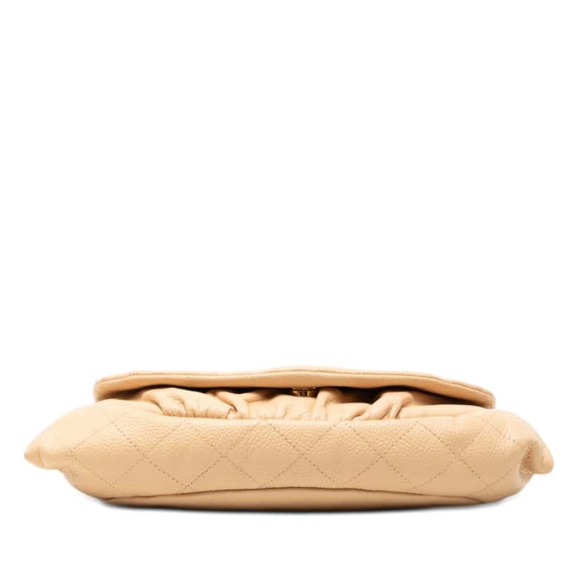 Chanel CC Caviar Half Moon Wallet on Chain Brown Leather Very good condition - Inside View