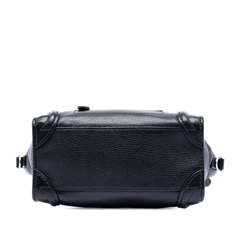 Celine Nano Leather Luggage Tote Black Leather Very good condition - Inside View