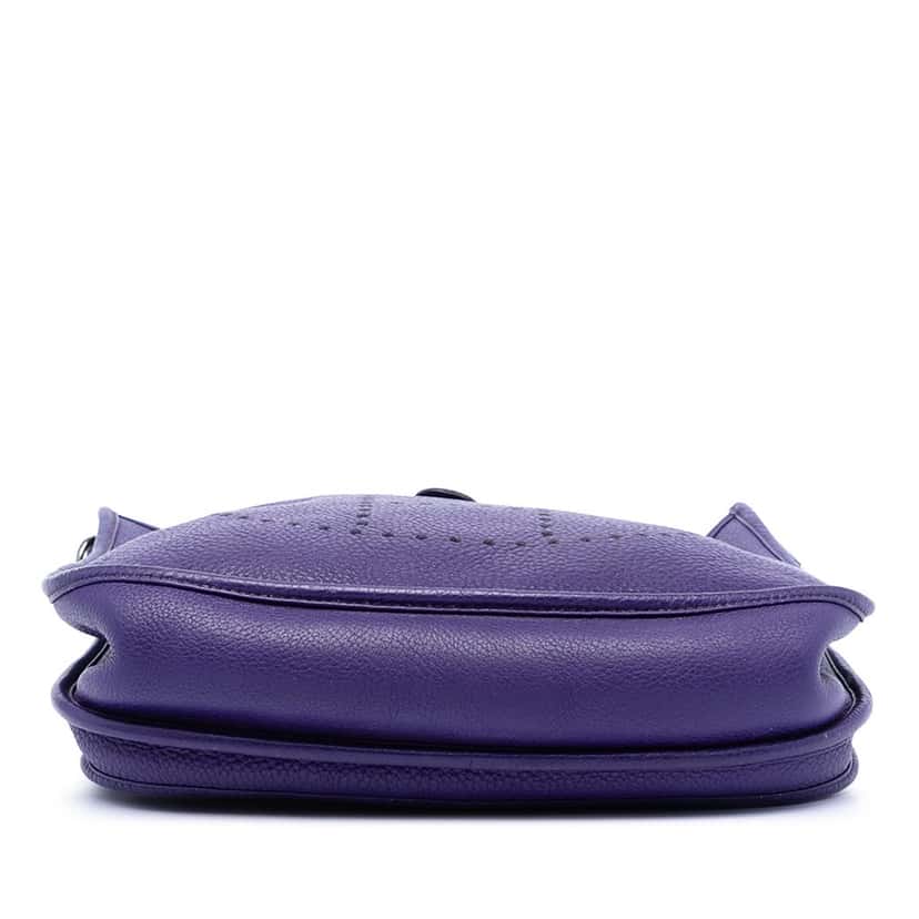 Hermès Clemence Evelyne III 29 Purple Leather Very good condition - Inside View