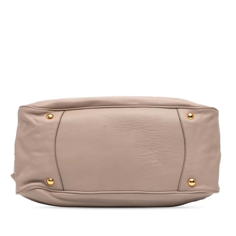 Prada Vitello Bow Satchel Beige Leather Very good condition - Inside View