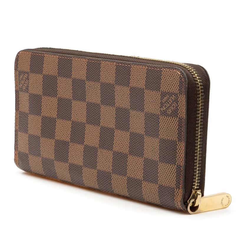 Louis Vuitton Damier Ebene Evasion Illustre Zippy Wallet Brown Very good condition - Back View