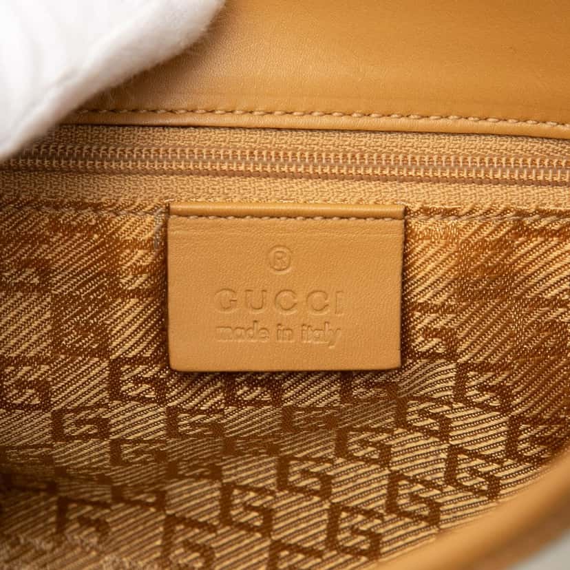 Gucci Suede Jackie Bardot Handbag White Leather Good condition - Box View