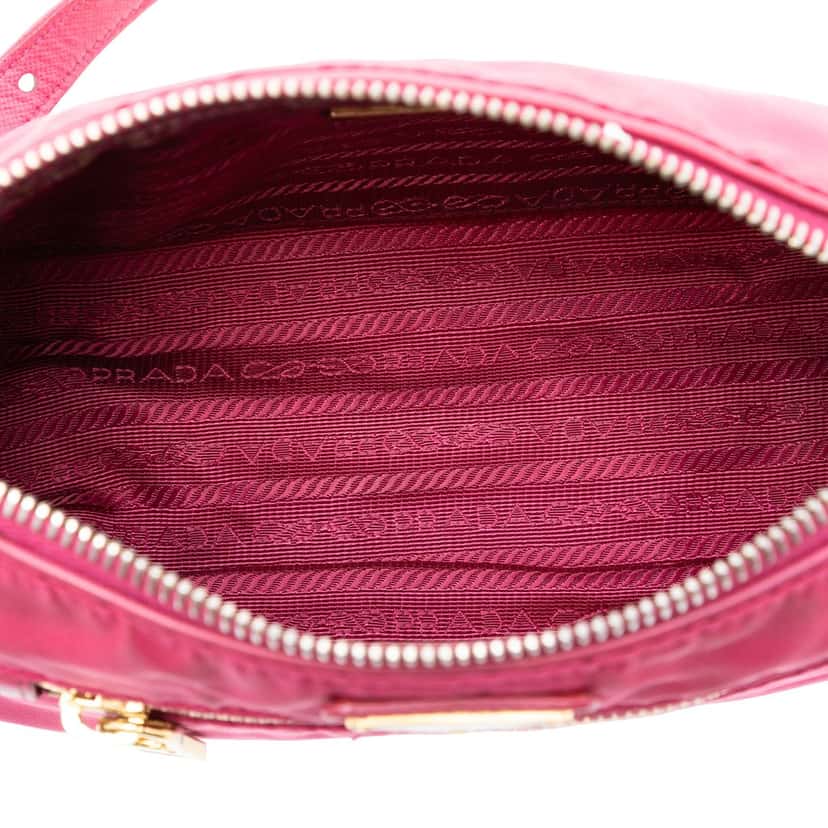 Prada Tessuto Shoulder Bag Pink Very good condition - Model View