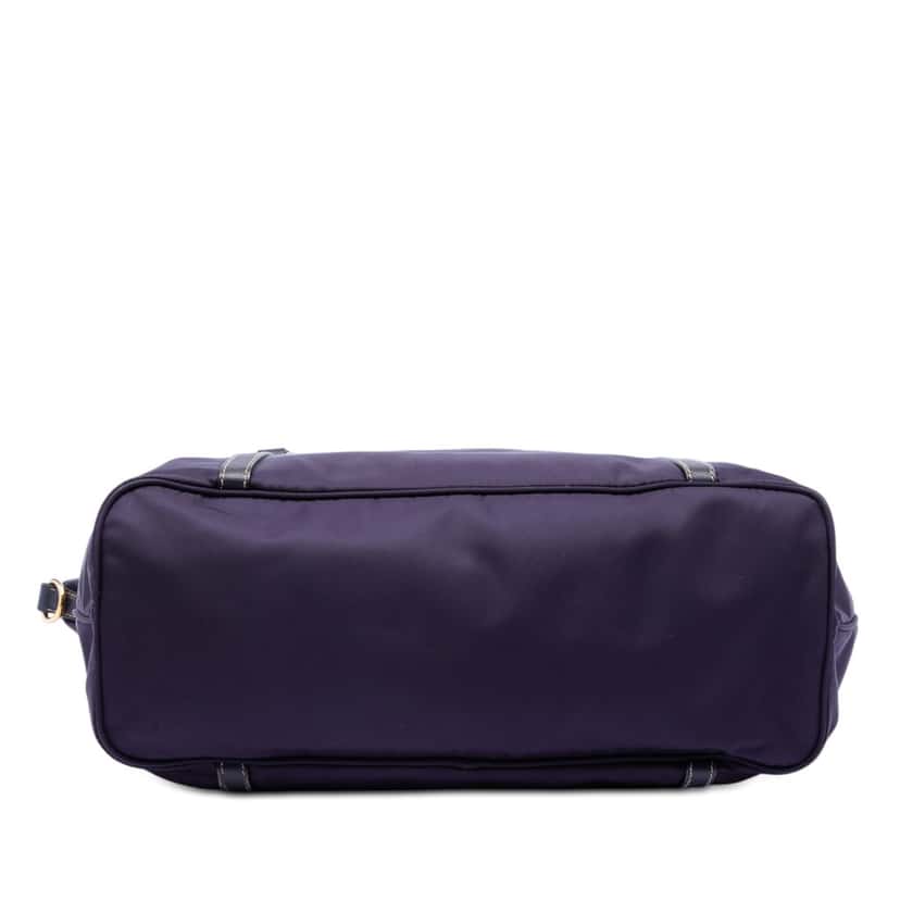 Prada Saffiano Trimmed Tessuto Satchel Purple Very good condition - Inside View