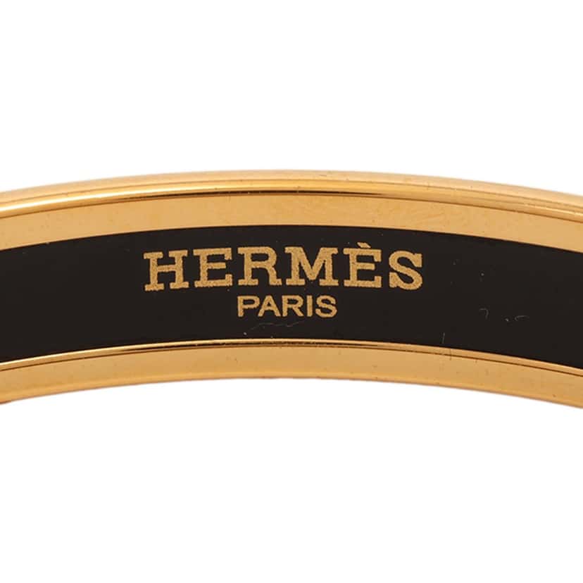 Hermès Narrow Brazil Candeur Enamel Bangle 70 Green Very good condition - Model View