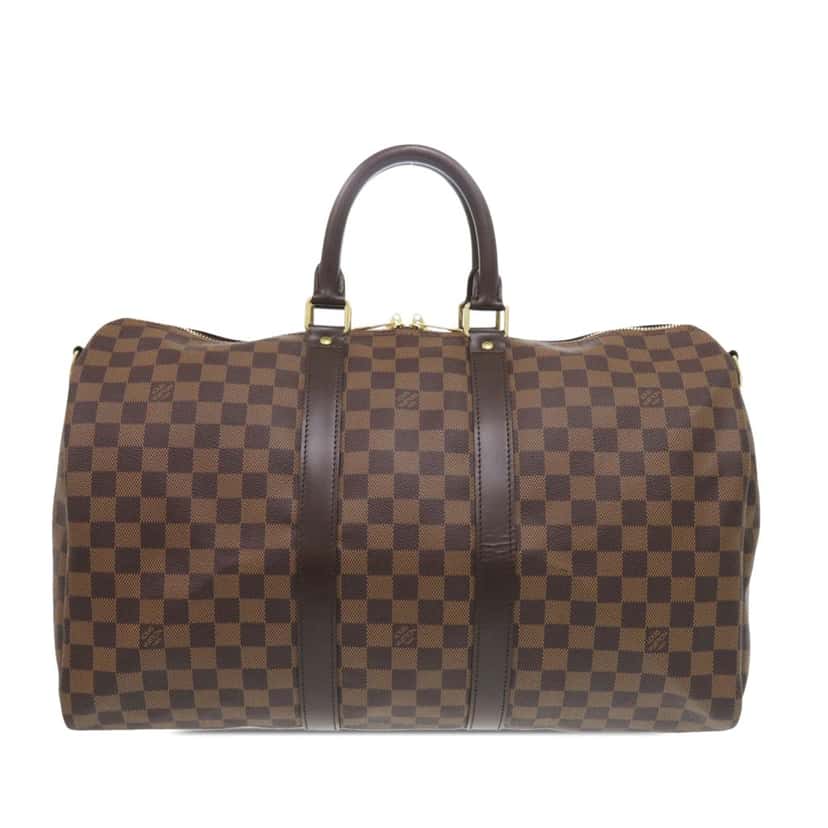 Louis Vuitton Damier Ebene Keepall Bandouliere 45 Brown Very good condition - Front View