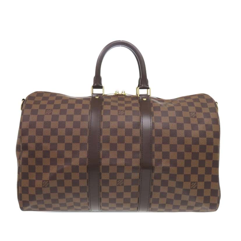 Louis Vuitton Damier Ebene Keepall Bandouliere 45 Brown Very good condition - Back View