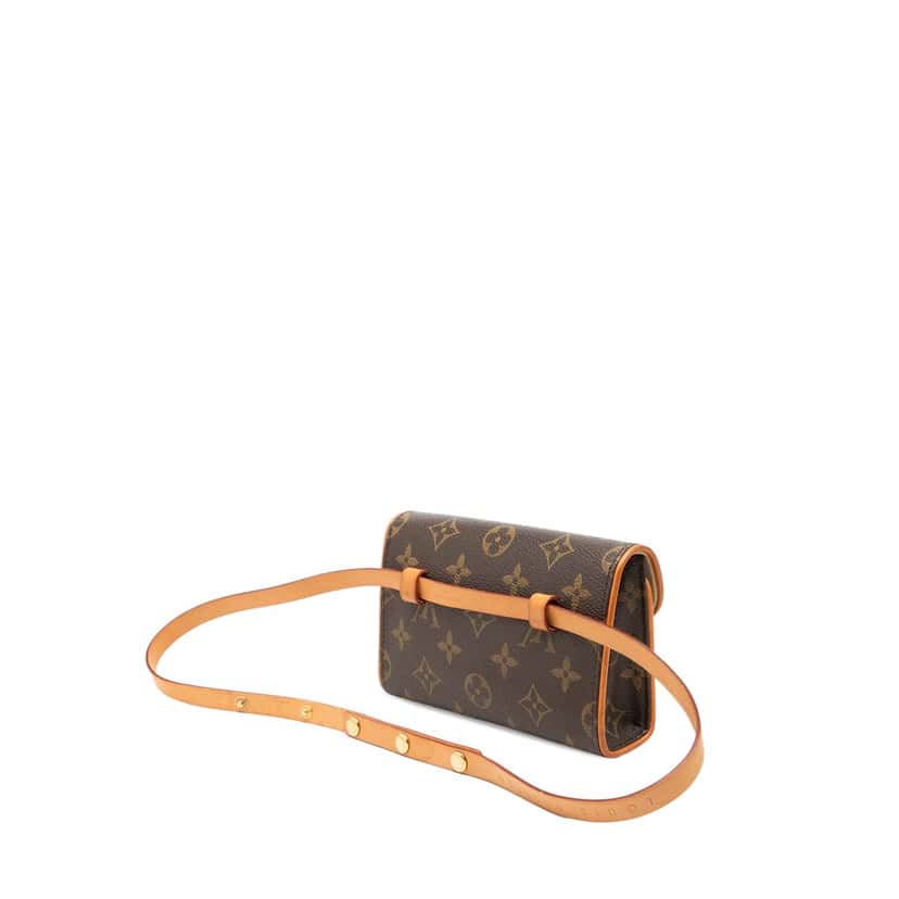 Louis Vuitton Monogram Pochette Florentine Brown Very good condition - Back View