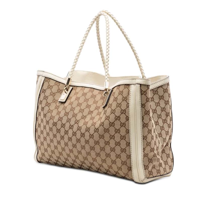 Gucci Medium GG Canvas Bella Tote Beige Very good condition - Back View