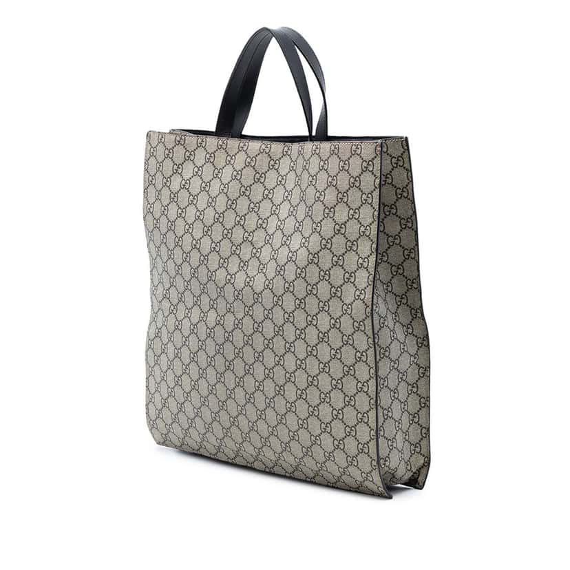 Gucci GG Supreme Wolf Tote Beige Very good condition - Back View