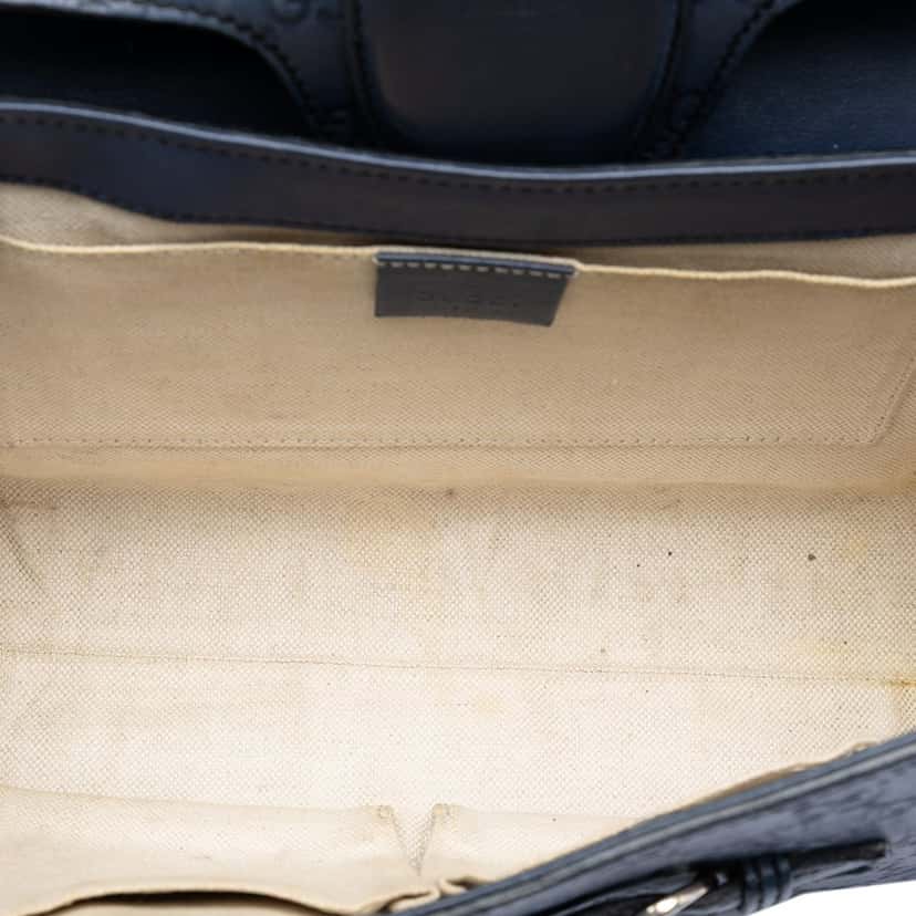 Gucci Medium Guccissima Emily Shoulder Bag Blue Leather Very good condition - Model View