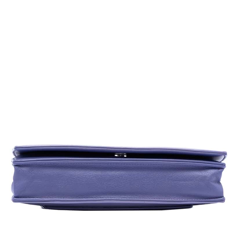 Chanel CC Patent Wallet On Chain Purple Leather Very good condition - Inside View