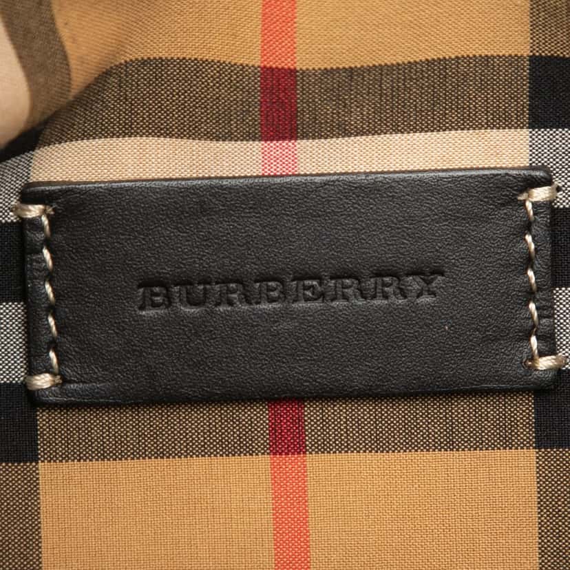 Burberry Mini Leather Grommet Bucket Bag Black Leather Very good condition - Box View