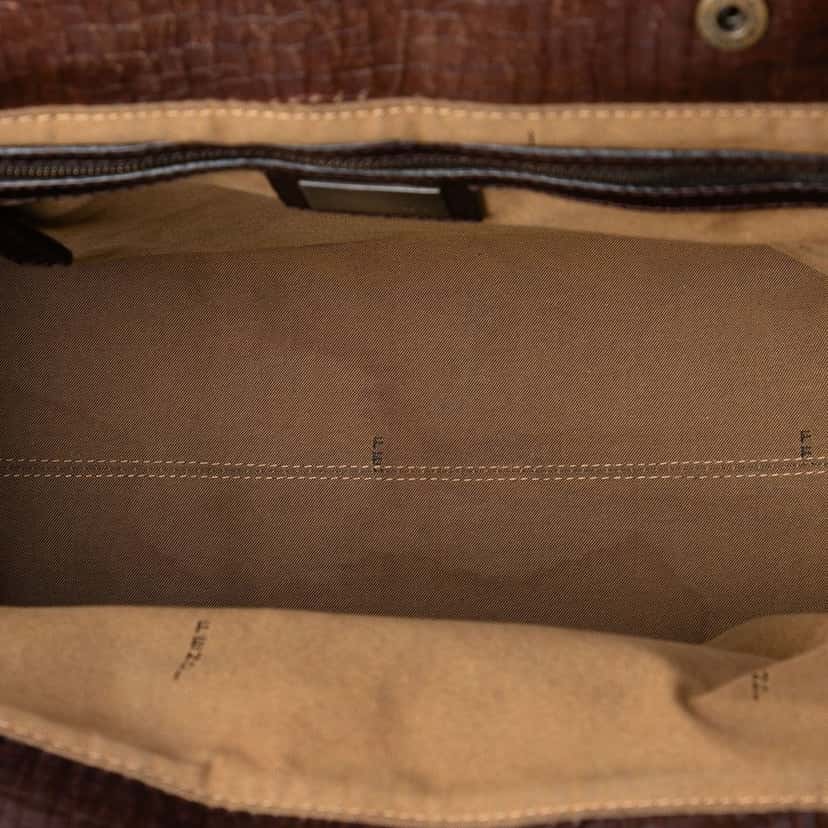 Fendi Zucca Canvas Etniko Handbag Brown Very good condition - Model View