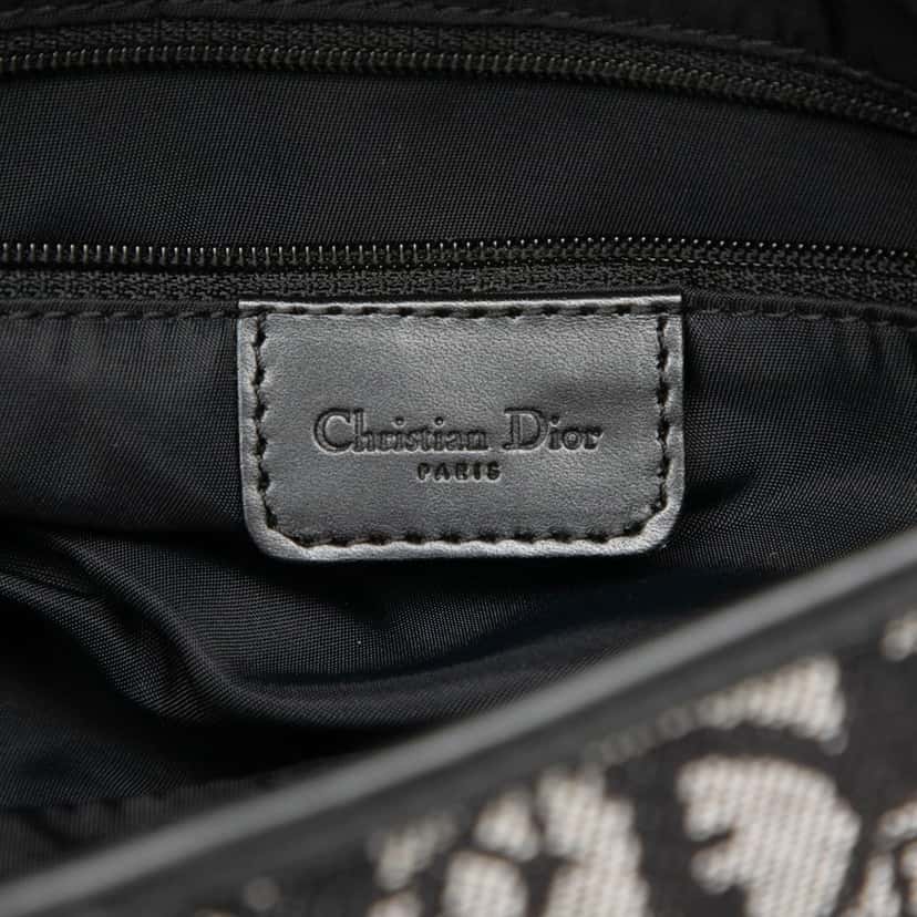 Dior Diorissimo Canvas Double Saddle Bag Black Very good condition - Box View