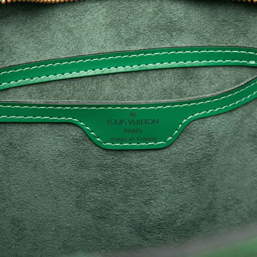 Louis Vuitton Epi Saint Jacques PM Long Strap Green Leather Very good condition - Box View
