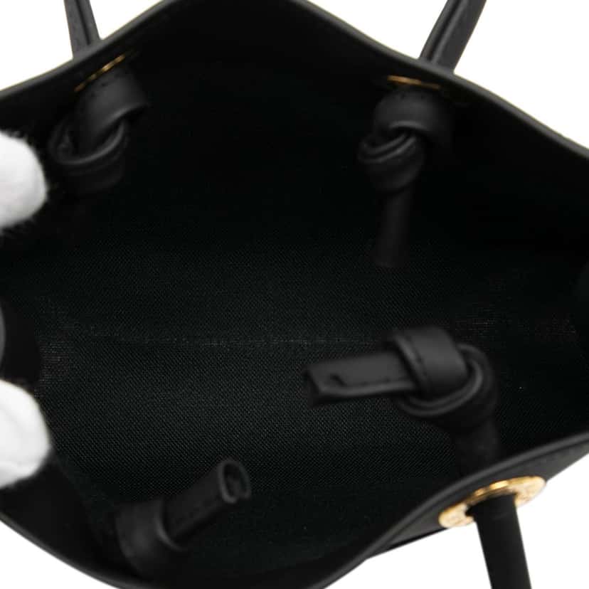 Fendi Mini Rubber FF Logo Shopper Tote Black Very good condition - Model View