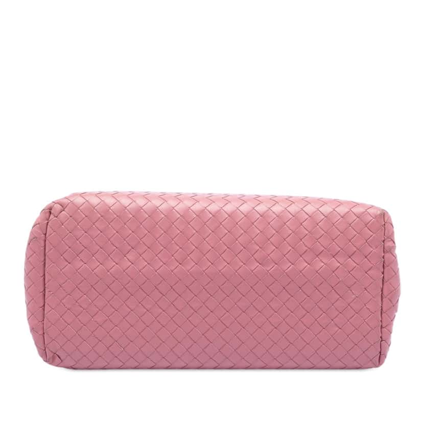 Bottega Veneta Small Nappa Intrecciato Roma Satchel Pink Leather Very good condition - Inside View