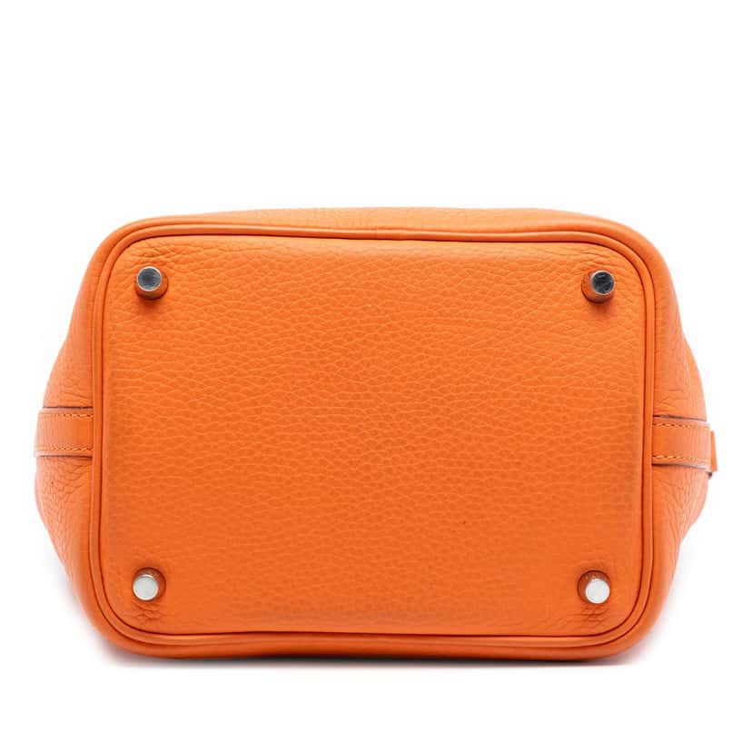 Hermès Clemence Picotin Lock 18 Orange Leather Very good condition - Inside View