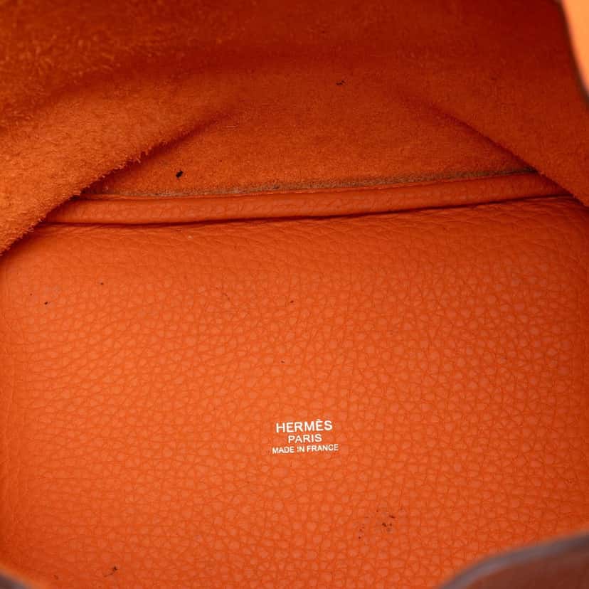 Hermès Clemence Picotin Lock 18 Orange Leather Very good condition - Model View