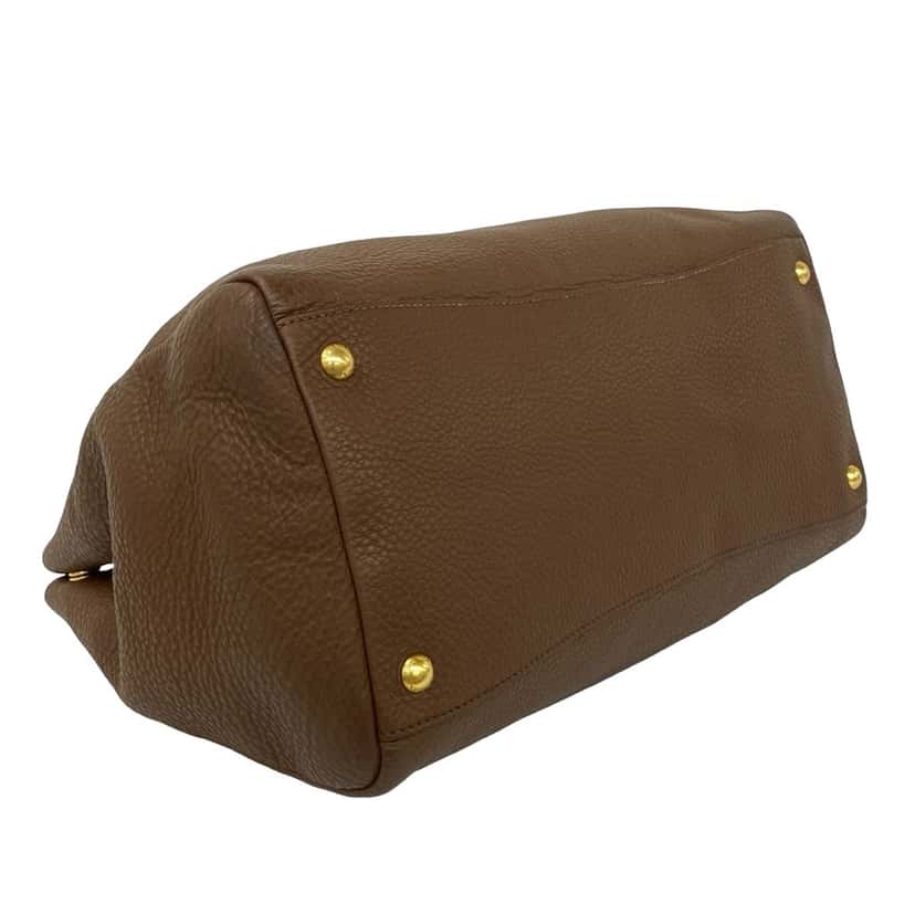 Prada Vitello Daino Open Convertible Tote Brown Leather Very good condition - Inside View