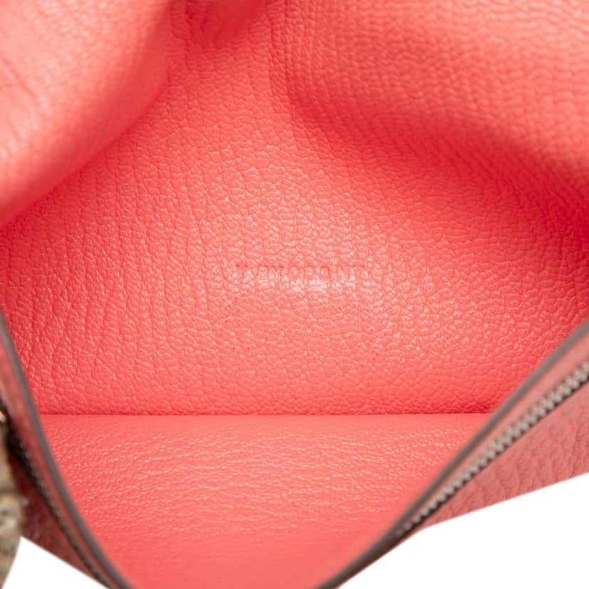 Hermès Chevre Mysore Bearn Long Wallet Pink Leather Very good condition - Box View