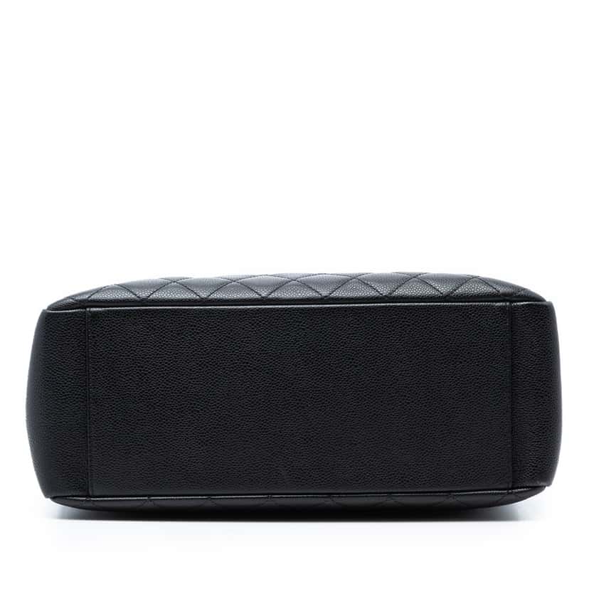 Chanel Caviar Grand Shopping Tote Black Leather Very good condition - Inside View