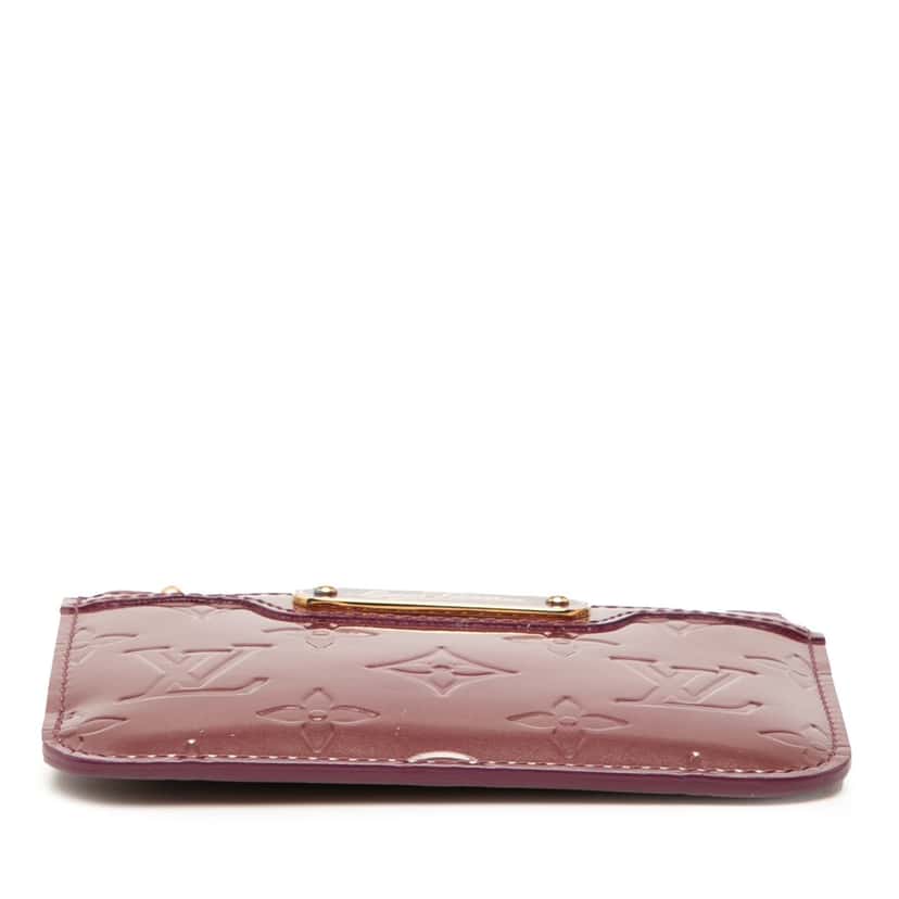 Louis Vuitton Monogram Vernis Key Pouch Red Leather Very good condition - Inside View