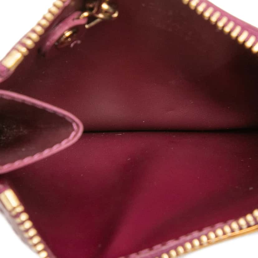 Louis Vuitton Monogram Vernis Key Pouch Red Leather Very good condition - Model View