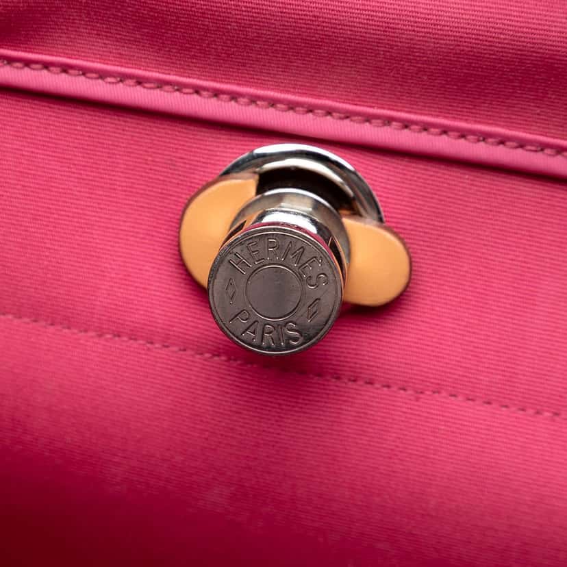 Hermès Toile Herbag Zip 39 Pink Very good condition - Box View