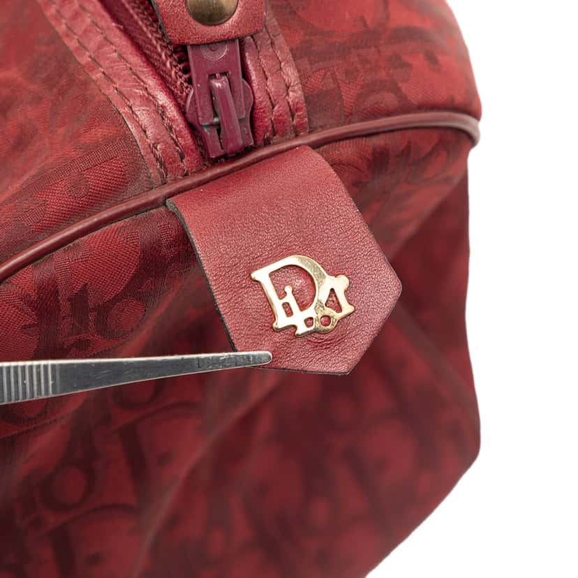 Dior Diorissimo Trotter Canvas Boston Bag Red Very good condition - Box View