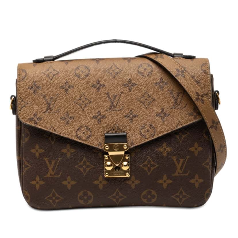 Louis Vuitton Monogram Reverse Pochette Metis Brown Very good condition - Front View
