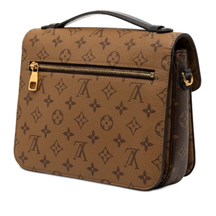 Louis Vuitton Monogram Reverse Pochette Metis Brown Very good condition - Back View