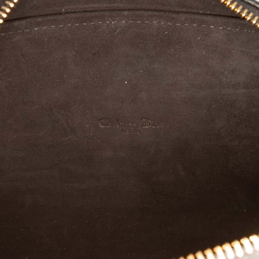Dior Grained Calfskin Caro Double Pouch Black Leather Very good condition - Box View