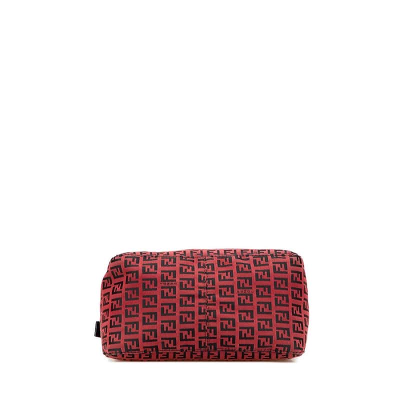 Fendi Zucca Canvas Double Flap Mamma Red Very good condition - Inside View